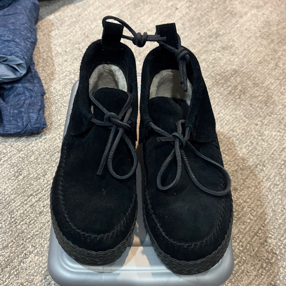 UGG Black Suede Ankle Boots